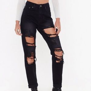 BRAND NEW W/TAGS Black Ripped Jeans